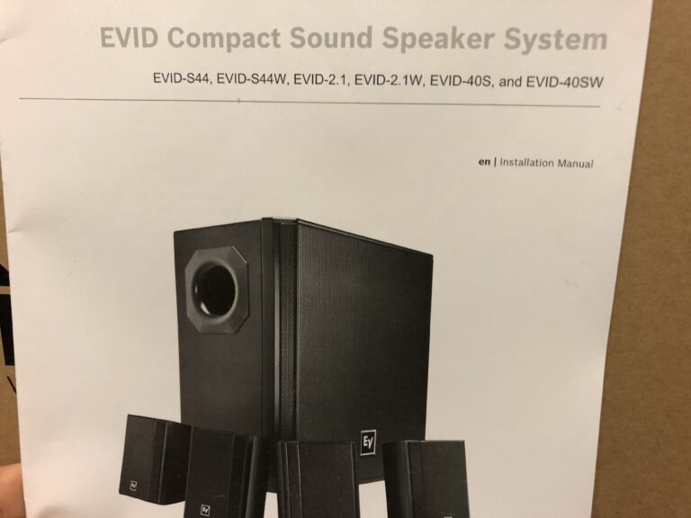 EVID Compact Sound Speaker System