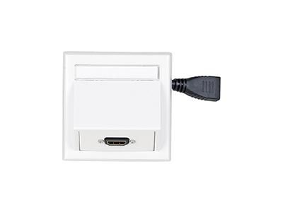 Vivolink Wall Connection Box HDMI, White